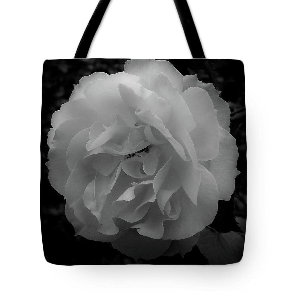 Flower Tote Bag featuring the photograph Black and White by Anamar Pictures