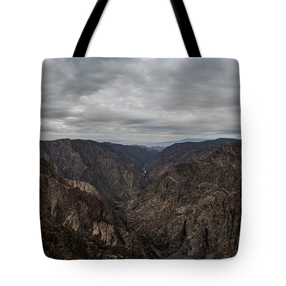 Black Canyon The Gunnison National Park Tote Bag featuring the photograph Black Canyon the Gunnison National Park by John McGraw