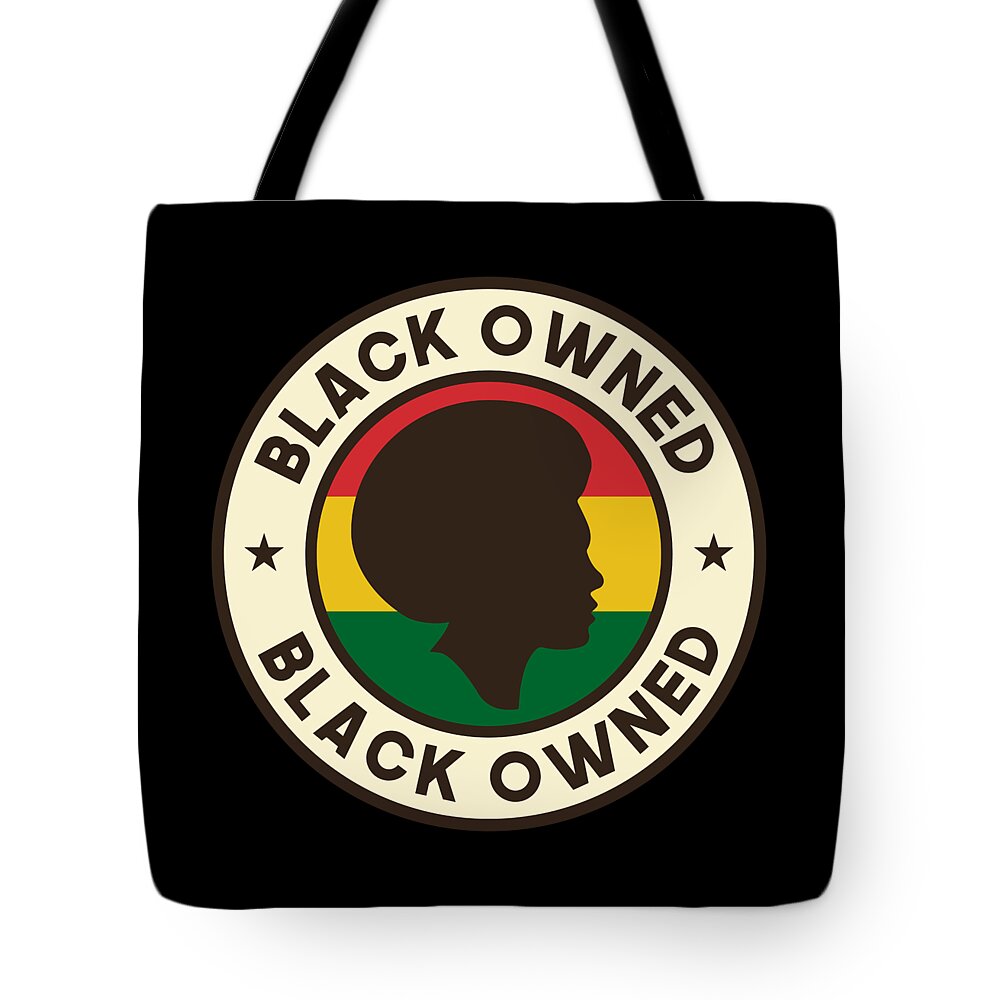 Cool Tote Bag featuring the digital art Black Owned Black History Month by Flippin Sweet Gear