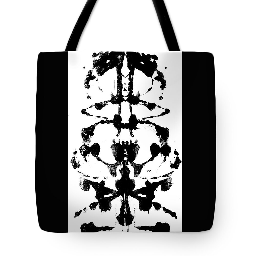 Statement Tote Bag featuring the painting Black Water Sadness by Stephenie Zagorski