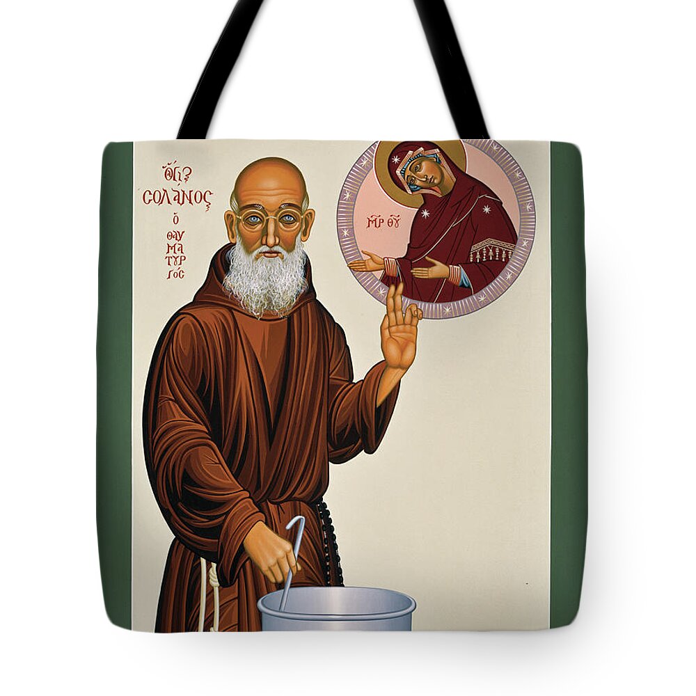  Fr. Solanus Casey The Healer Tote Bag featuring the painting Blessed Fr. Solanus Casey the Healer 038 by William Hart McNichols