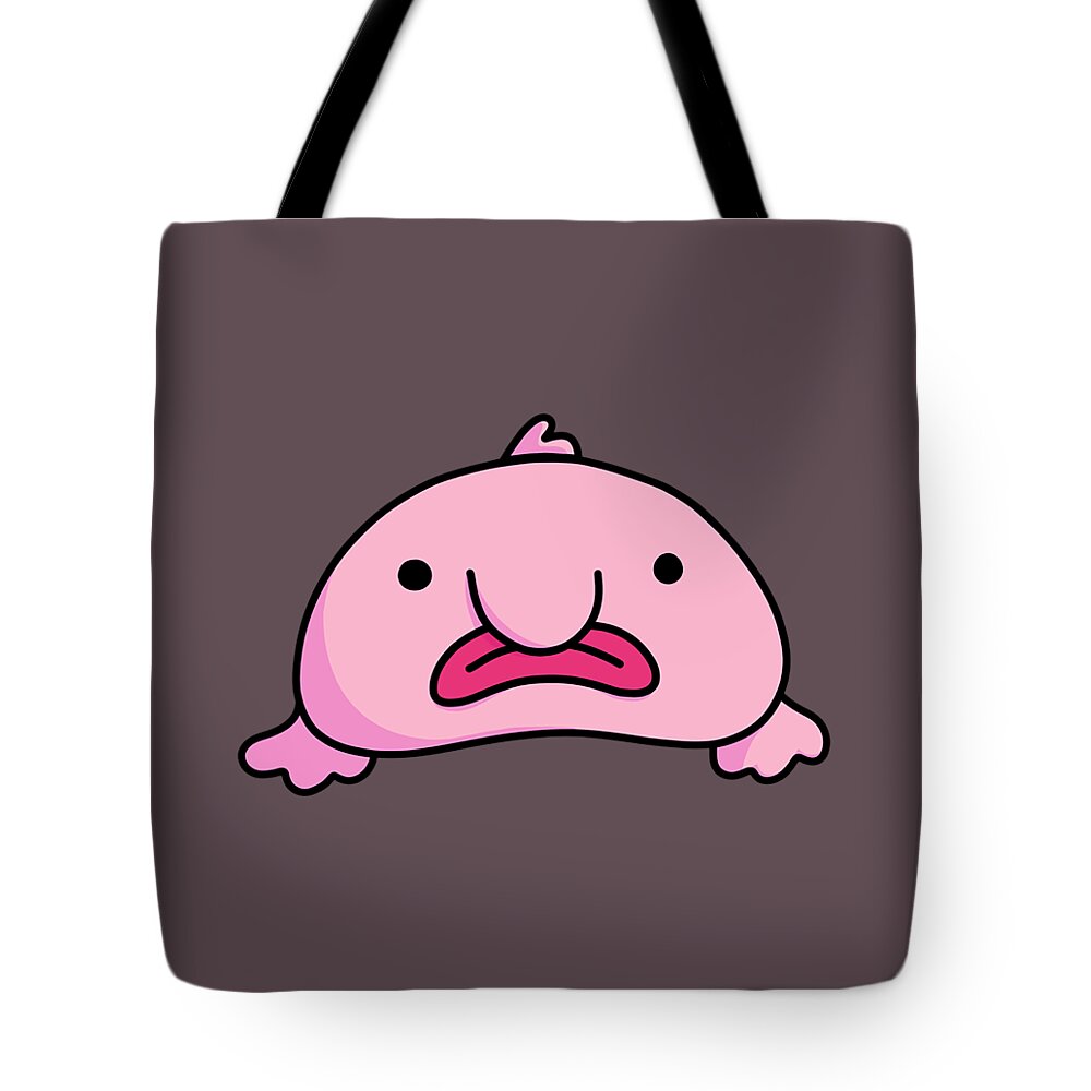 Blobby Bob Blobfish Spirit Animal Fish s Pink Blobfish Tote Bag by Aryami  Eliza - Pixels