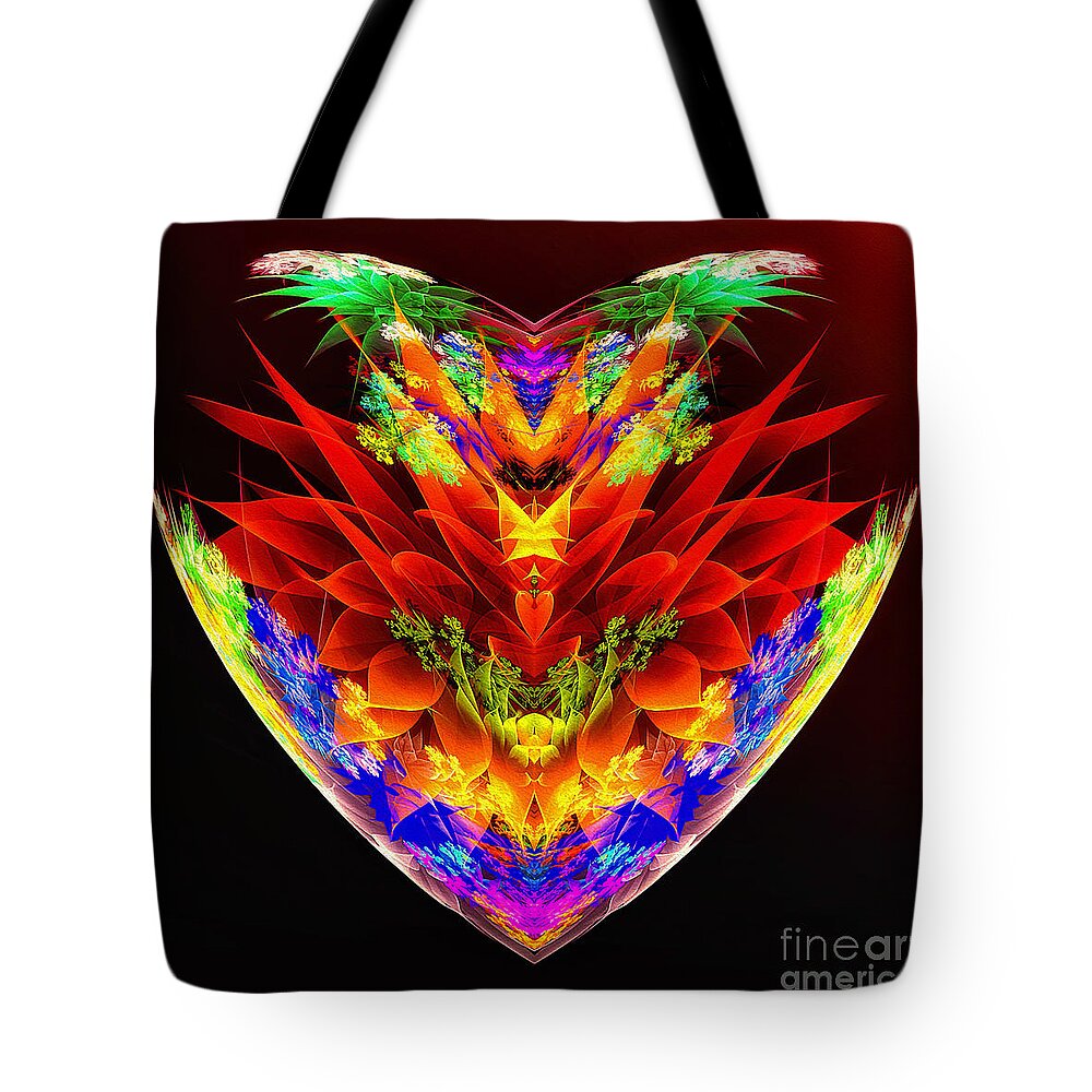 Jwildfire Tote Bag featuring the photograph Bloomer Heart by Jack Torcello