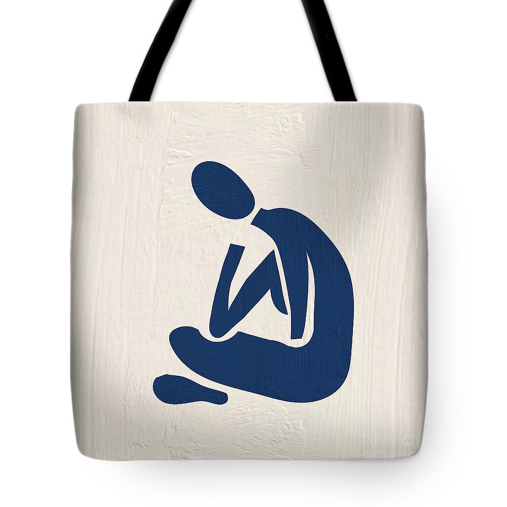 Henri Matisse Tote Bag featuring the painting Blue Figure by Modern Art