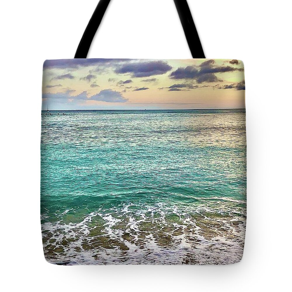 Blue Hawaii Tote Bag featuring the photograph Blue Hawaii by Carol Riddle