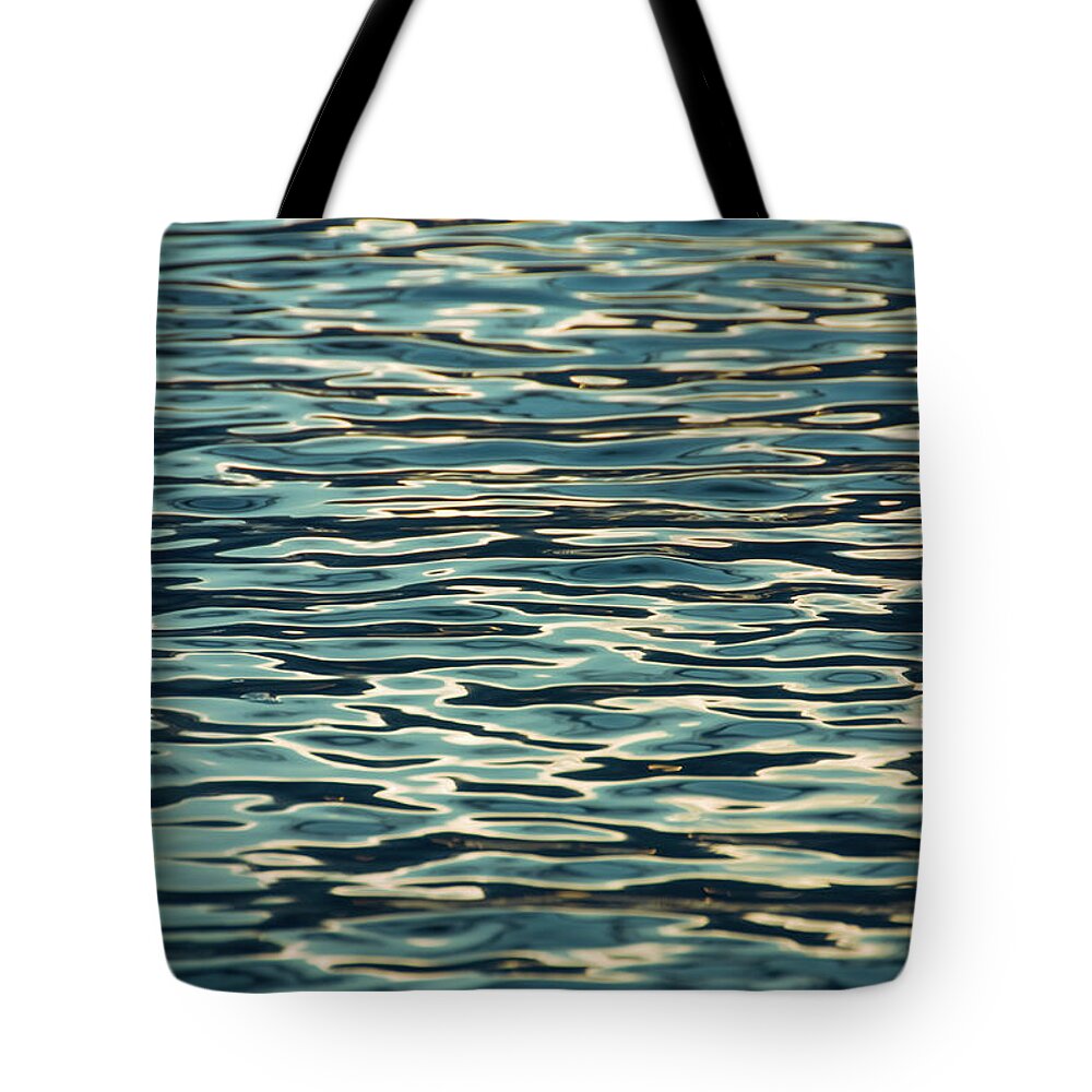 Abstract Water Tote Bag featuring the photograph Blue Ocean by Naomi Maya