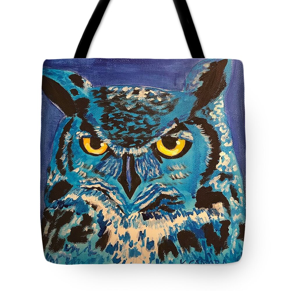 Pets Tote Bag featuring the painting Blue Own by Kathie Camara