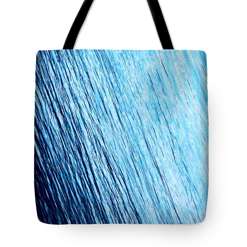 Wall Tote Bag featuring the photograph Blue Wall by Dietmar Scherf