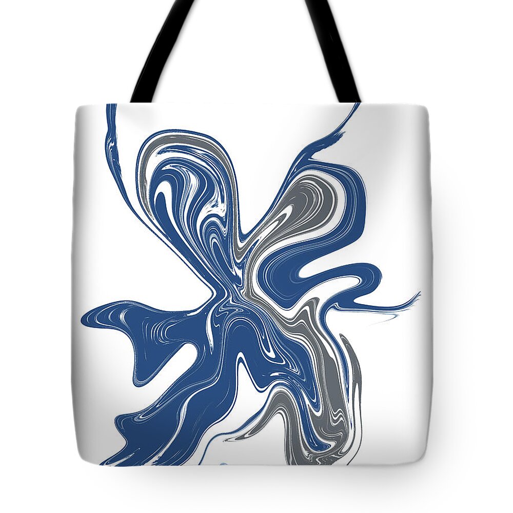  Tote Bag featuring the digital art Blueberry Boo by Michelle Hoffmann