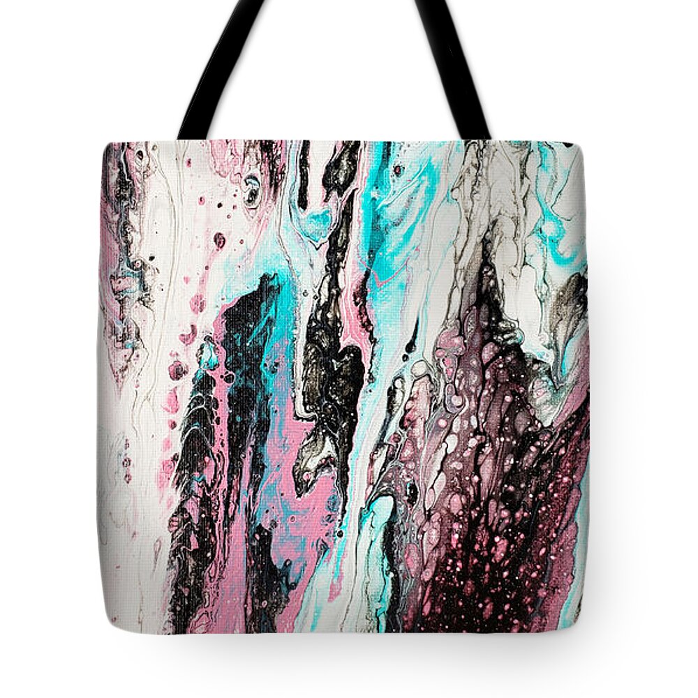 Abstract Tote Bag featuring the painting Blush by Christine Bolden