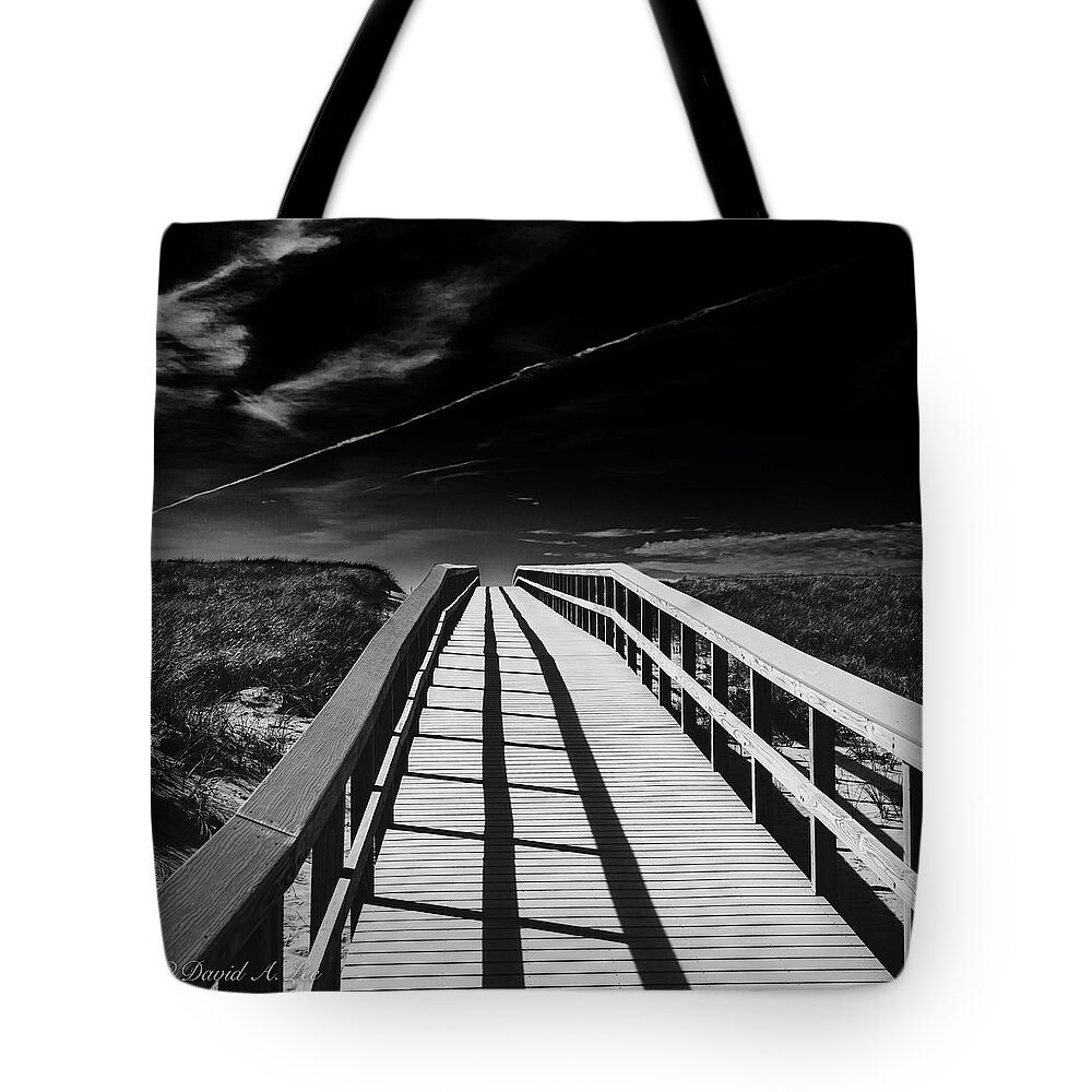 Cape Cod Tote Bag featuring the photograph Boardwalk by David Lee
