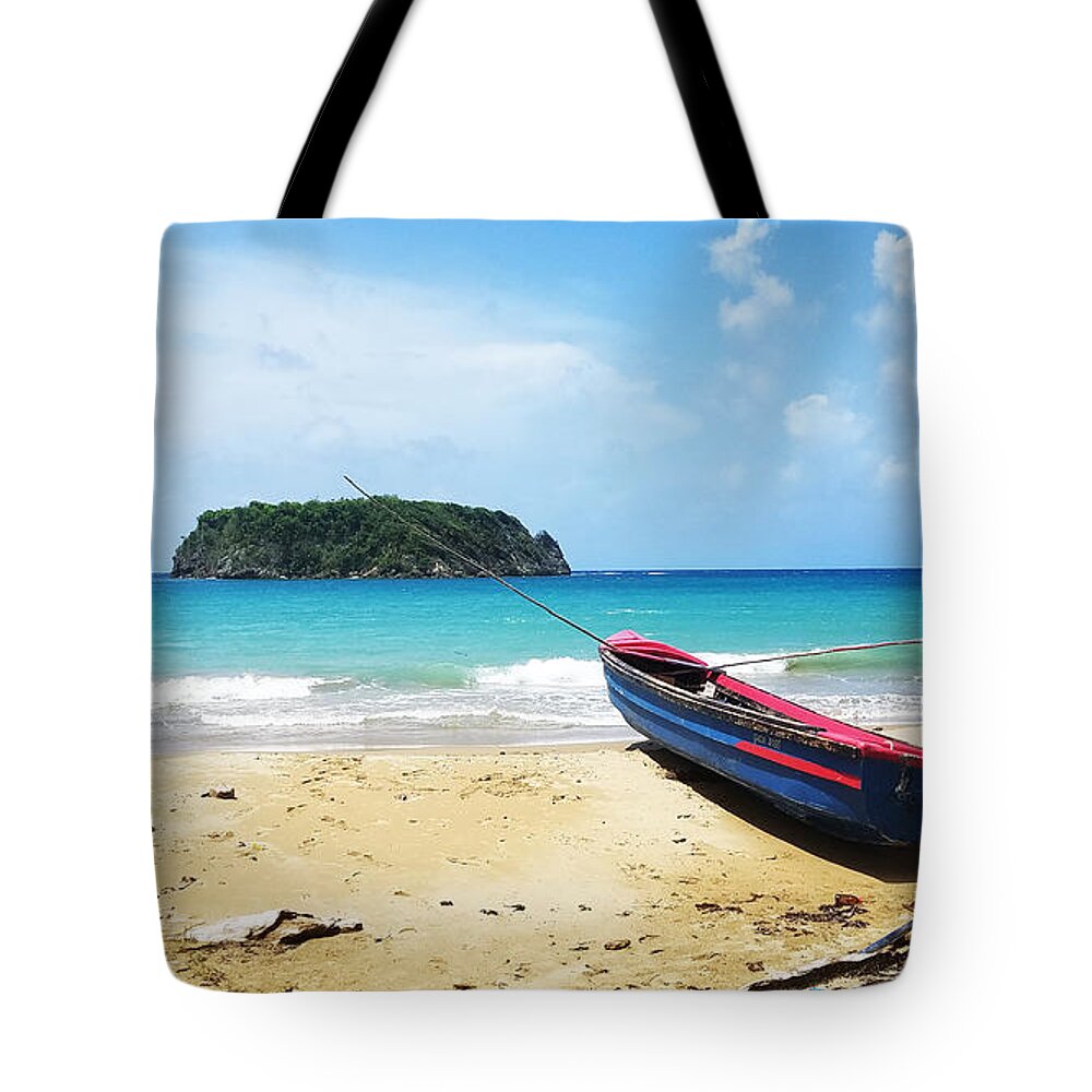 Boats On The Pagee Tote Bag featuring the photograph Boats on the Pagee 1 by Aldane Wynter