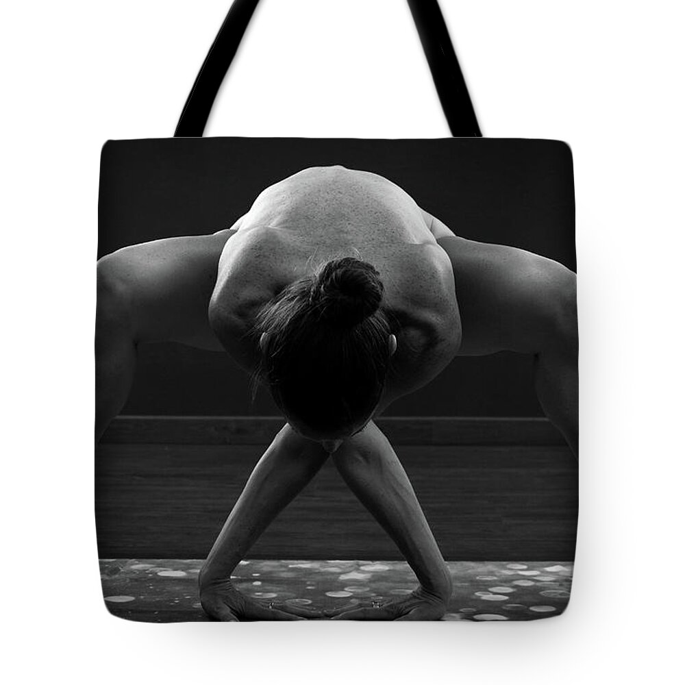Yoga Tote Bag featuring the photograph Body Symmetry by Josu Ozkaritz
