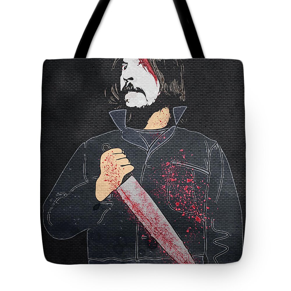 Dave Grohl Tote Bag featuring the digital art Boogieman by Christina Rick