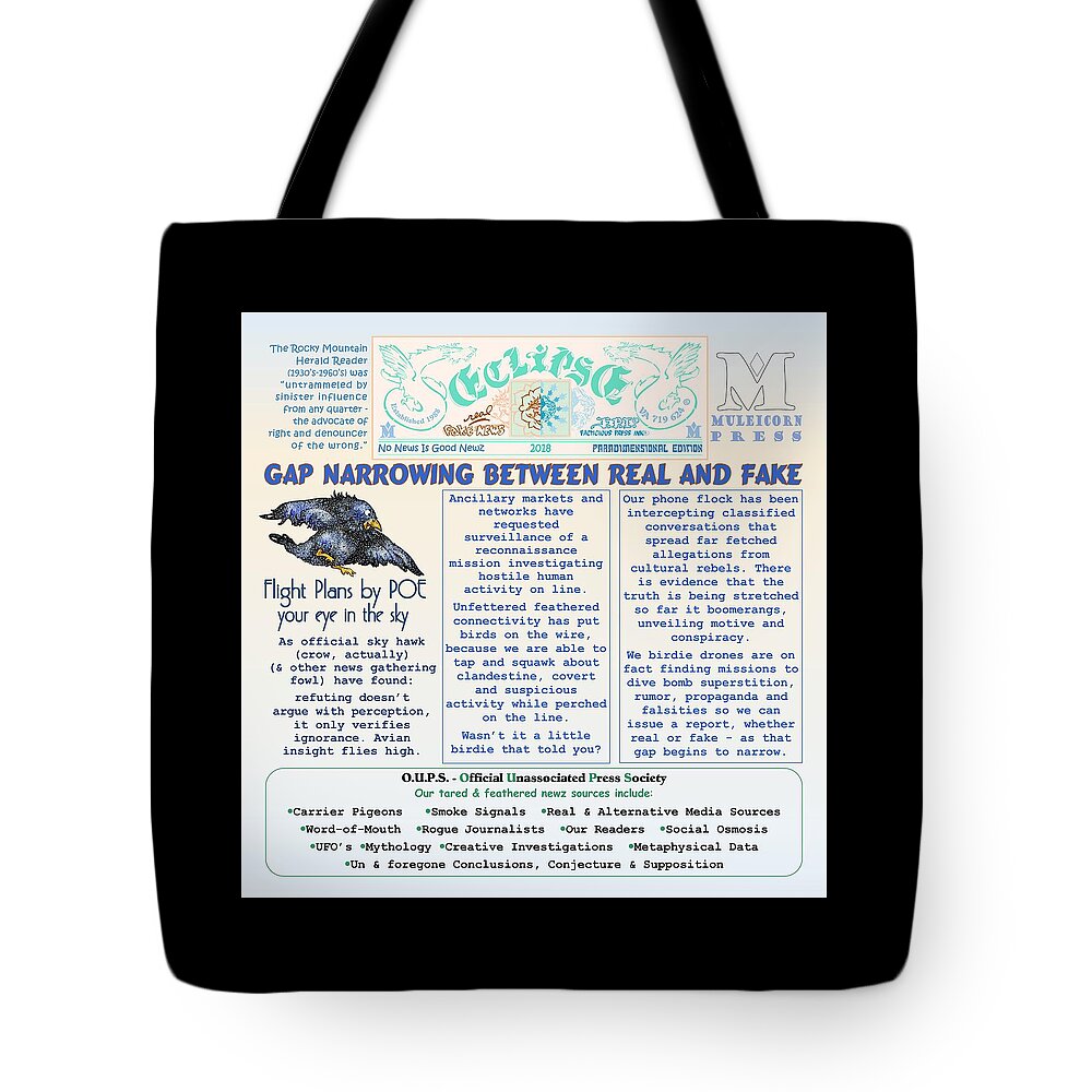 Journalist Art Tote Bag featuring the mixed media Boomerang by Dawn Sperry