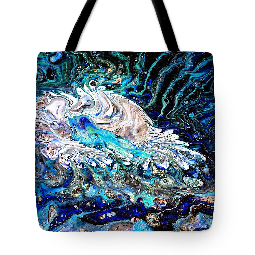  Tote Bag featuring the painting Bottom Feeder by Rein Nomm
