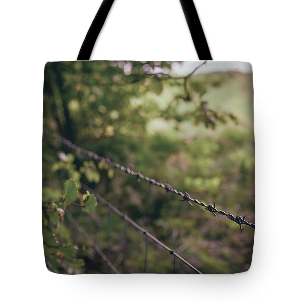 Barbedwire Tote Bag featuring the photograph Boundaries by Gavin Lewis