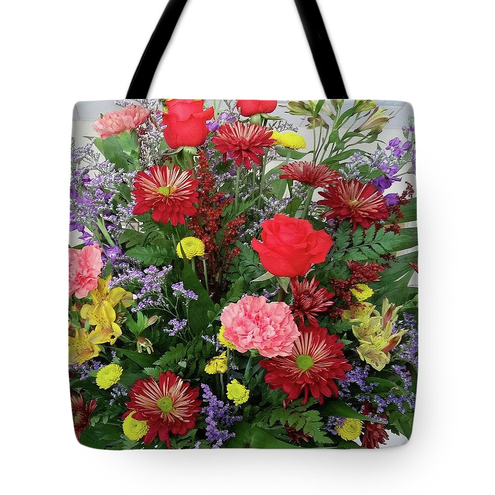 Flowers Tote Bag featuring the photograph Bouquet of Life by Ali Baucom