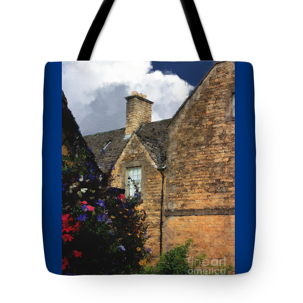 Bourton-on-the-water Tote Bag featuring the photograph Bourton Back Alley by Brian Watt