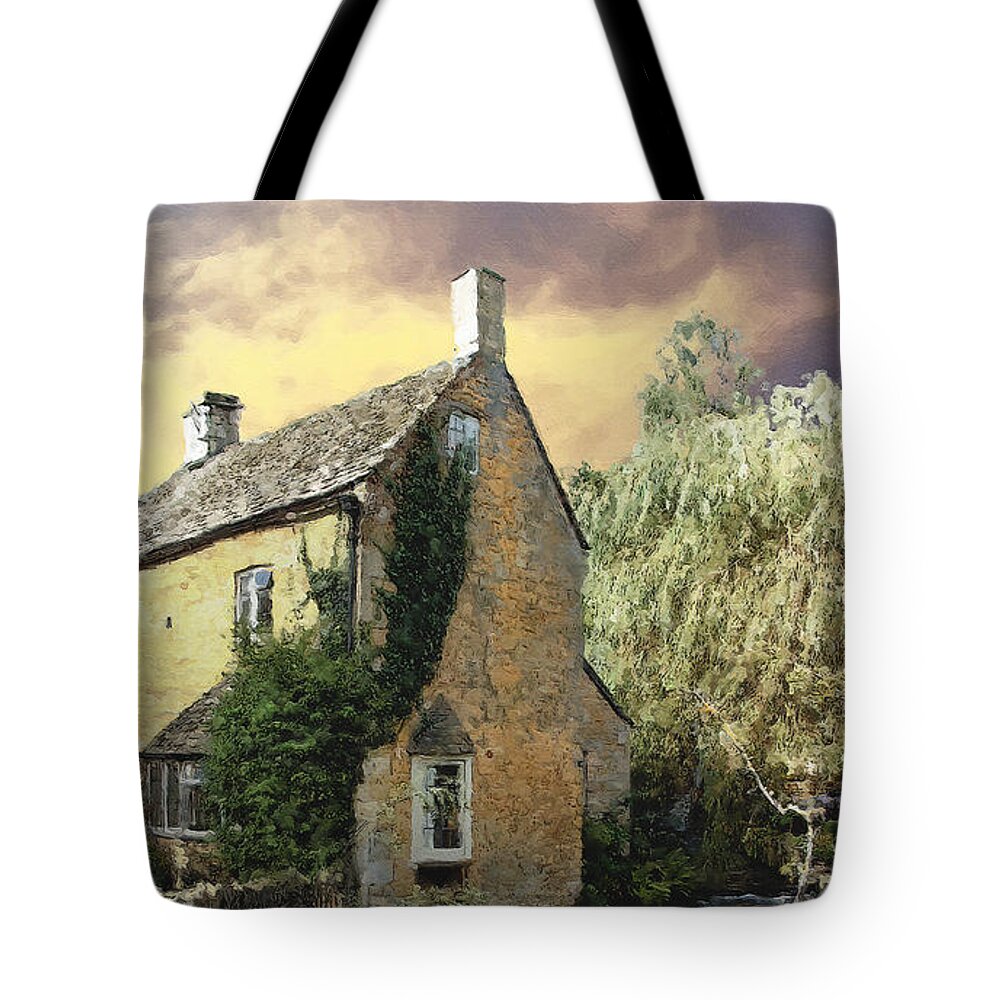Bourton-on-the-water Tote Bag featuring the photograph Bourton on the Water by Brian Watt