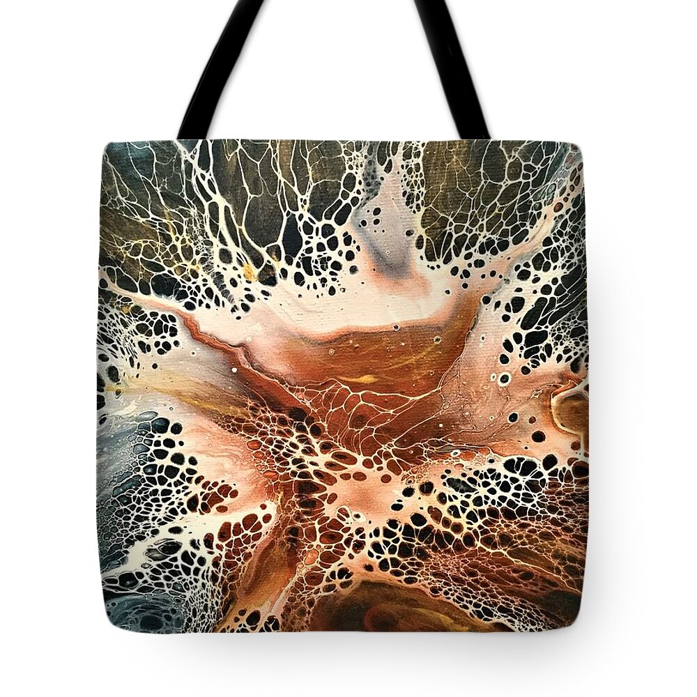 Abstract Tote Bag featuring the painting Bravissima by Soraya Silvestri