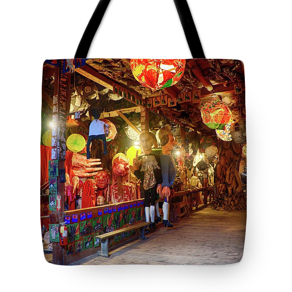 Activism Tote Bag featuring the photograph Bread and Puppet Museum Art by Jeff Folger