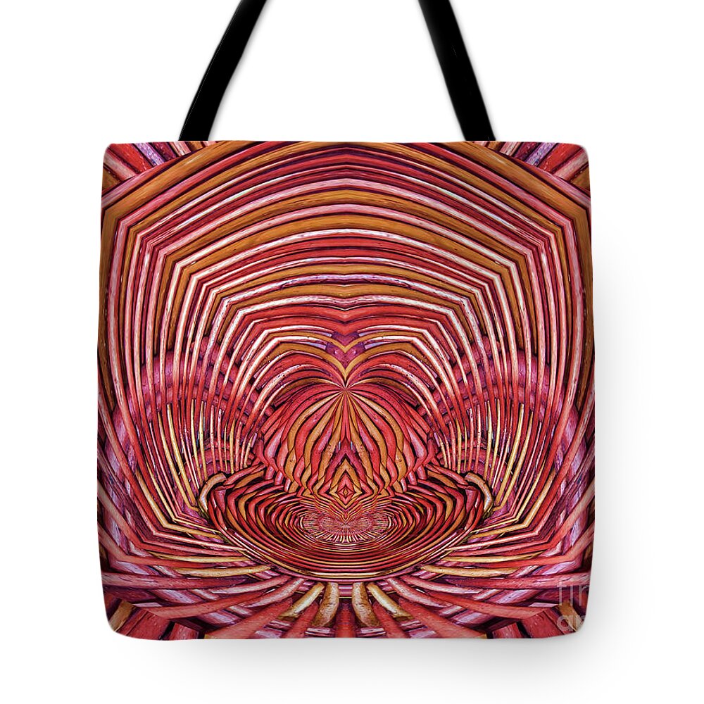 Abstract Tote Bag featuring the digital art Breadbasket Reimagined by Lori Kingston