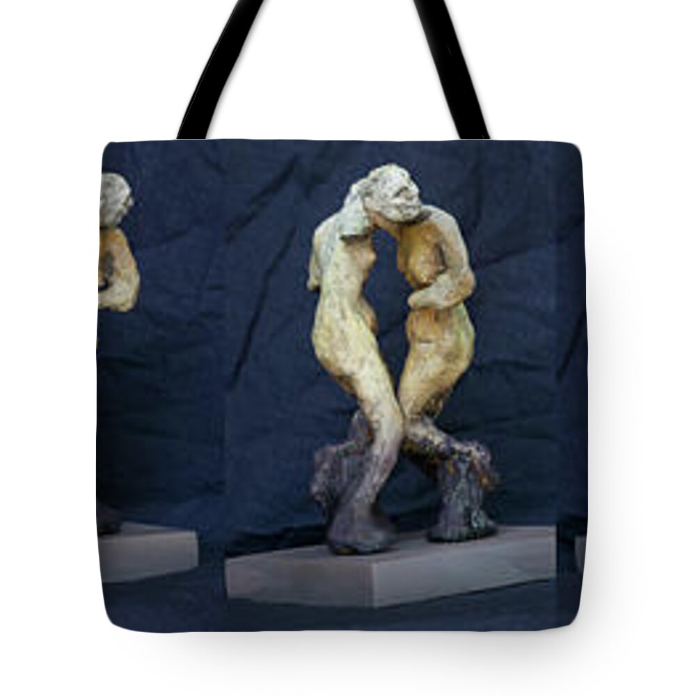 #ode #impairedwomen #impaired #impairment #sculpture Tote Bag featuring the sculpture Breath. An Ode to Impaired Women by Veronica Huacuja