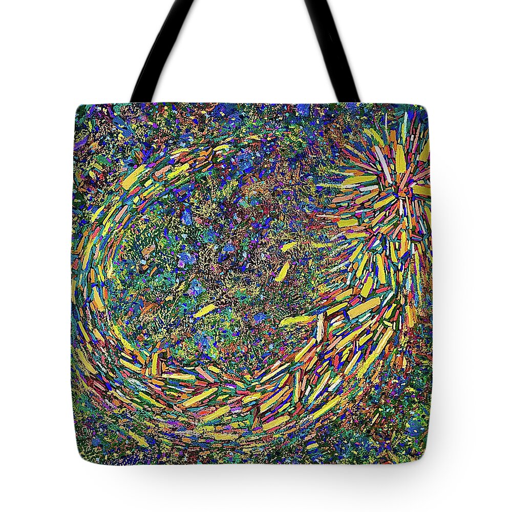  Tote Bag featuring the painting Breathe In by Polly Castor