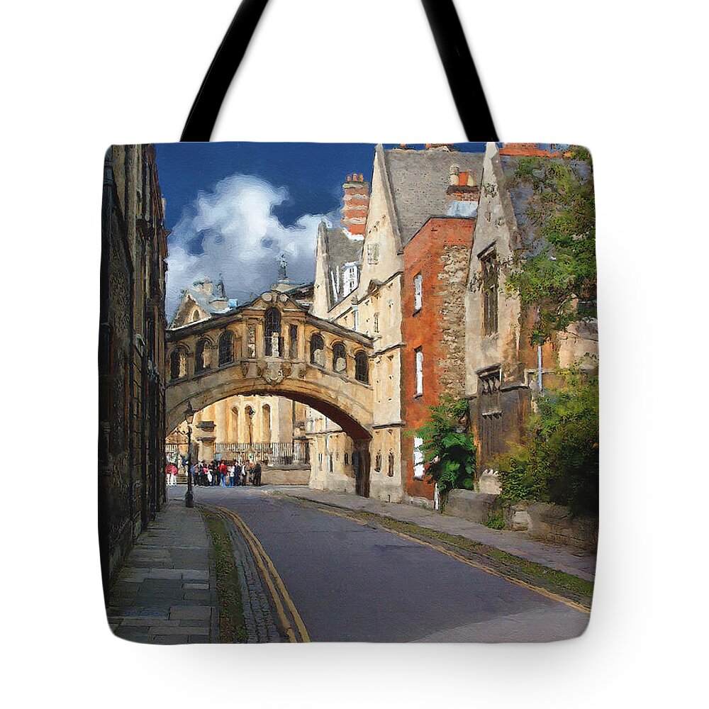 Oxford Tote Bag featuring the photograph Bridge of Sighs Oxford University by Brian Watt
