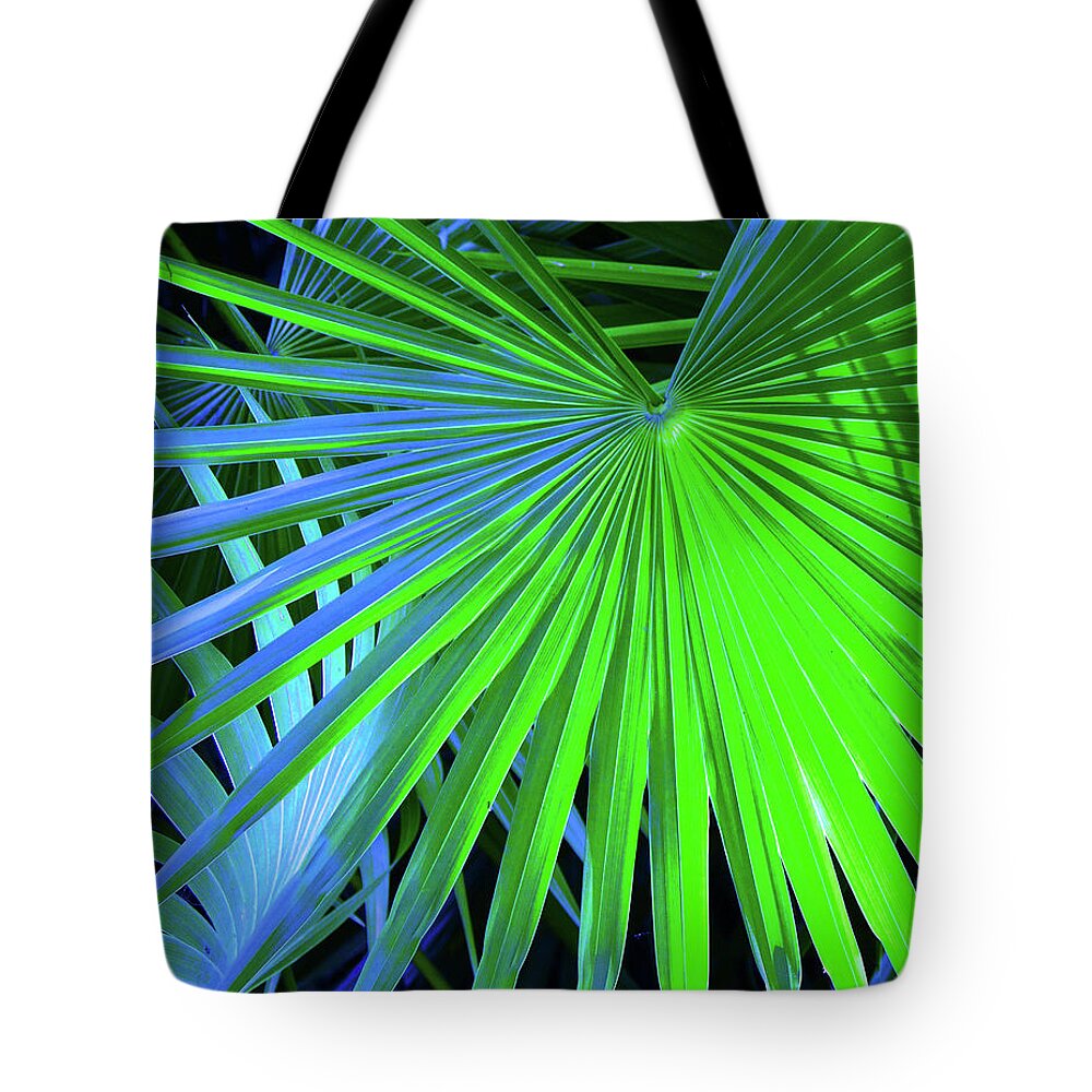 Tree Tote Bag featuring the photograph Vivid Palmettos by Missy Joy