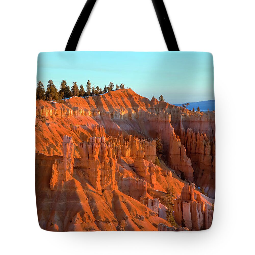 National Park Tote Bag featuring the photograph Bryce at Sunrise 2 by Jonathan Nguyen