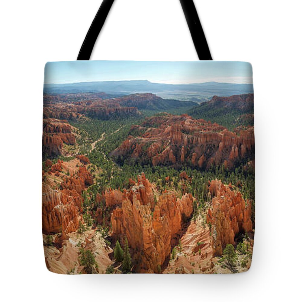 Bryce Tote Bag featuring the photograph Bryce Canyon National Park Panrama by Aaron Spong
