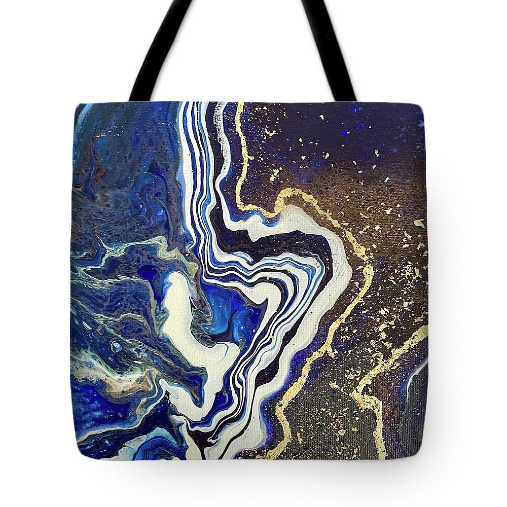 Acrylic Tote Bag featuring the painting BTC by Nicole DiCicco