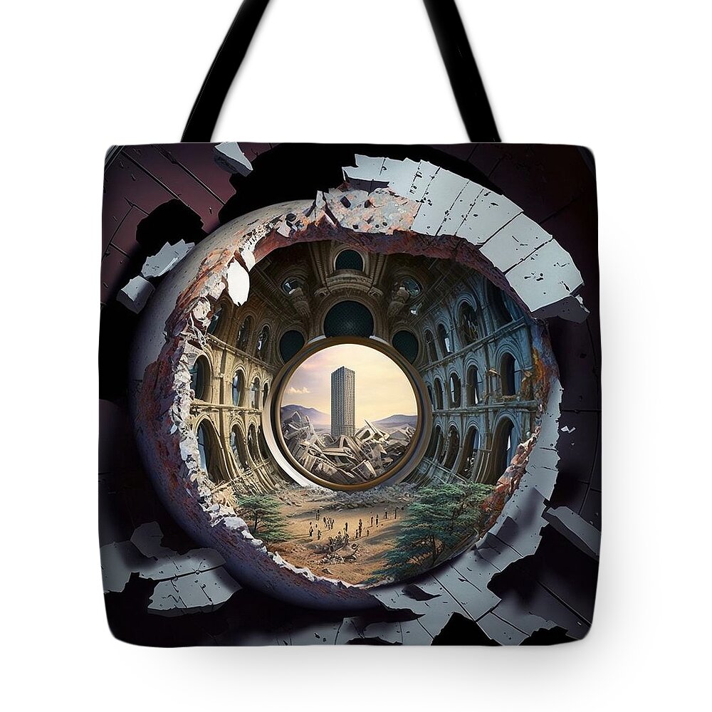 Change Tote Bag featuring the digital art Built With Change by Kamdon Simmons