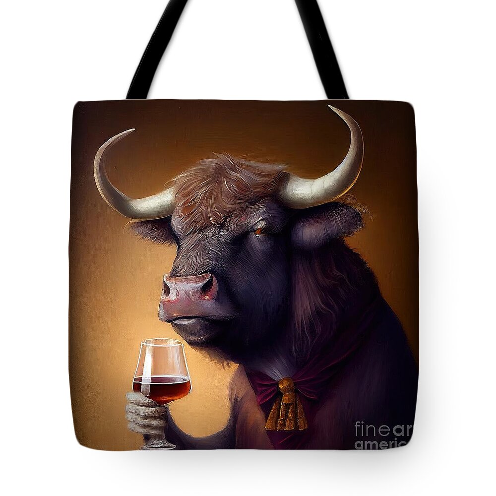 White Park Cattle Tote Bags