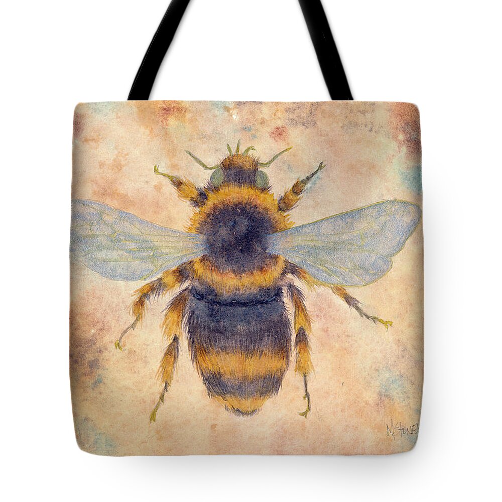 Bee Tote Bag featuring the painting Bumble Bee by Marie Stone-van Vuuren