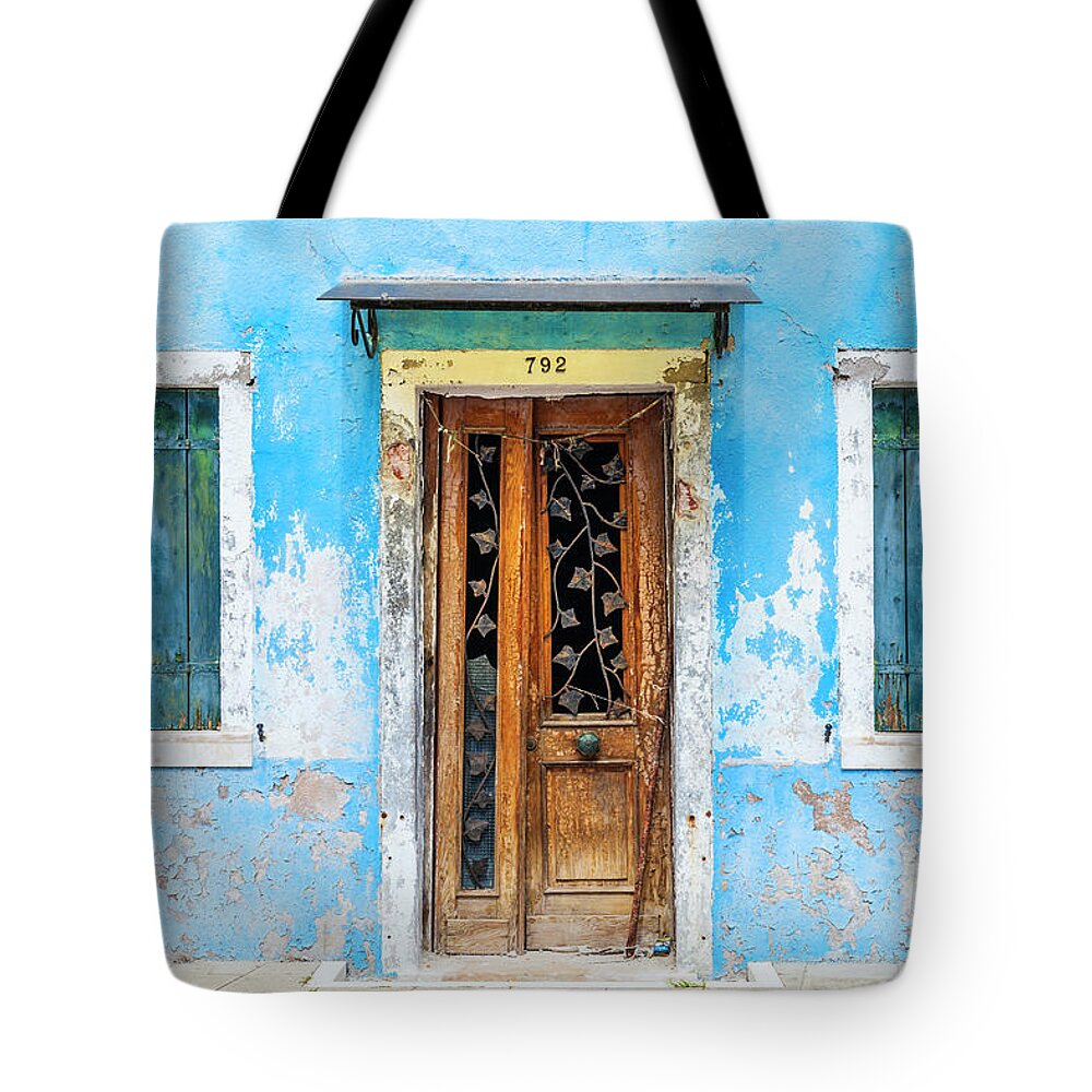 Italy Tote Bag featuring the photograph Burano decay, Italy by Neale And Judith Clark