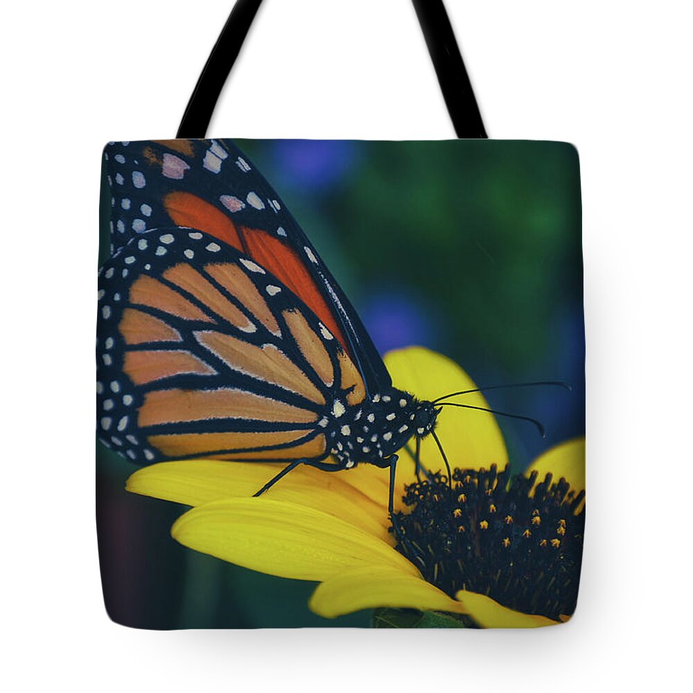 Mountain Tote Bag featuring the photograph Butterfly Flower by Go and Flow Photos