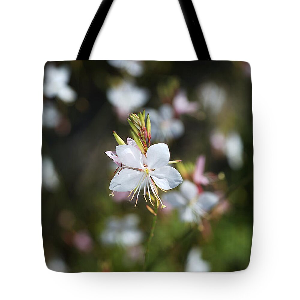 Butterfly Flowers Tote Bag featuring the photograph Butterfly Flowers Ball by Joy Watson