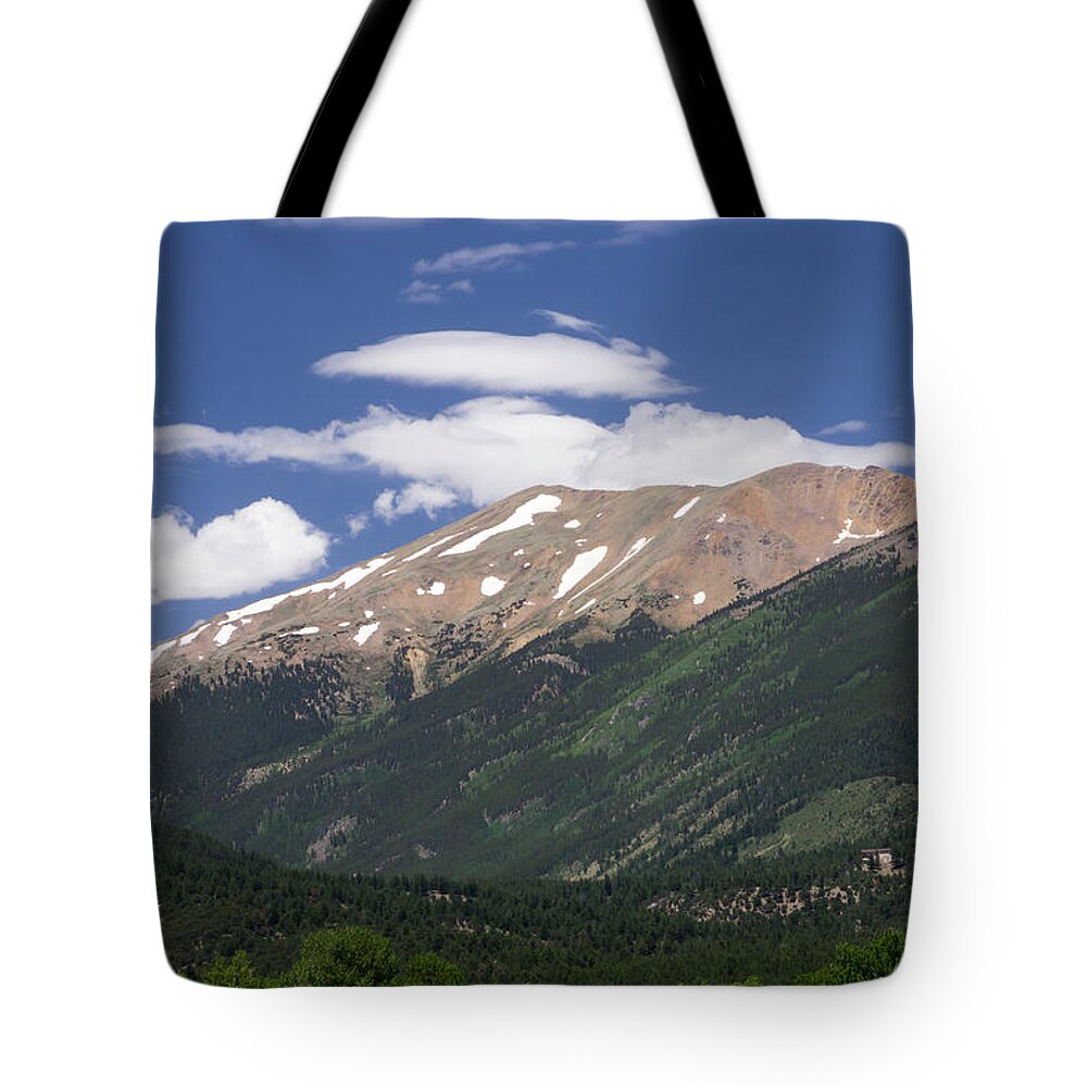 Colorado Tote Bag featuring the photograph BV Mountains by Tara Krauss