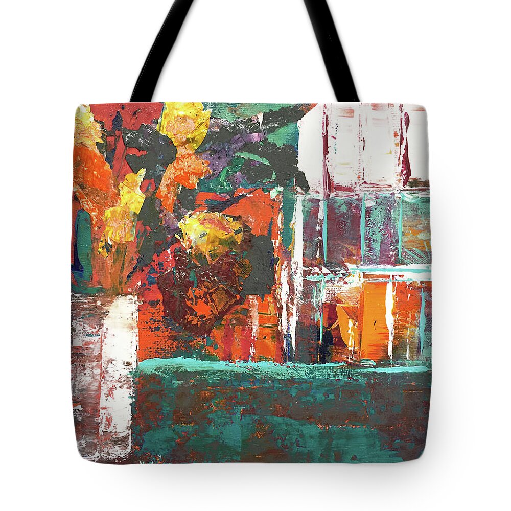 Other Tote Bag featuring the mixed media By the Other Window by Linda Bailey