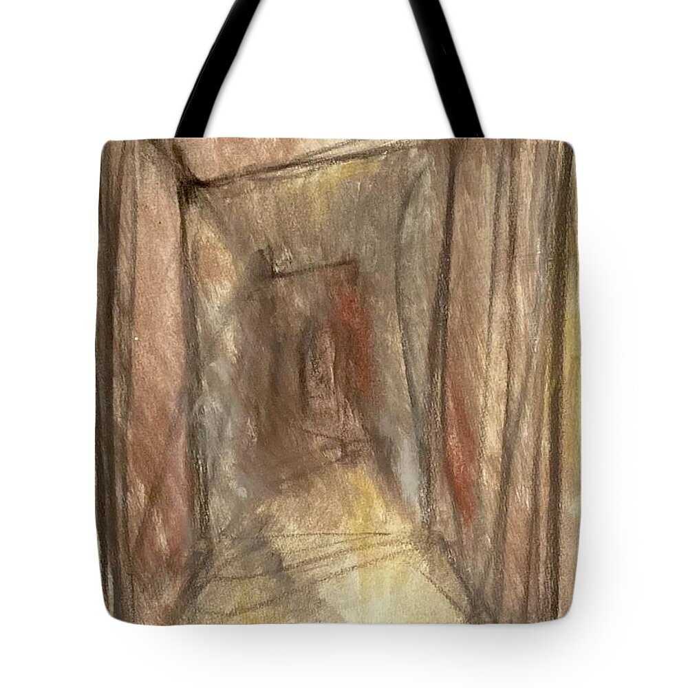 Cage Tote Bag featuring the painting Cages VI by David Euler