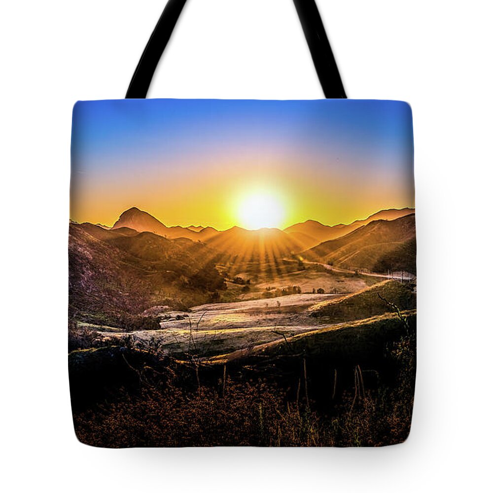 California Tote Bag featuring the photograph Calabasas Sunset by Dee Potter