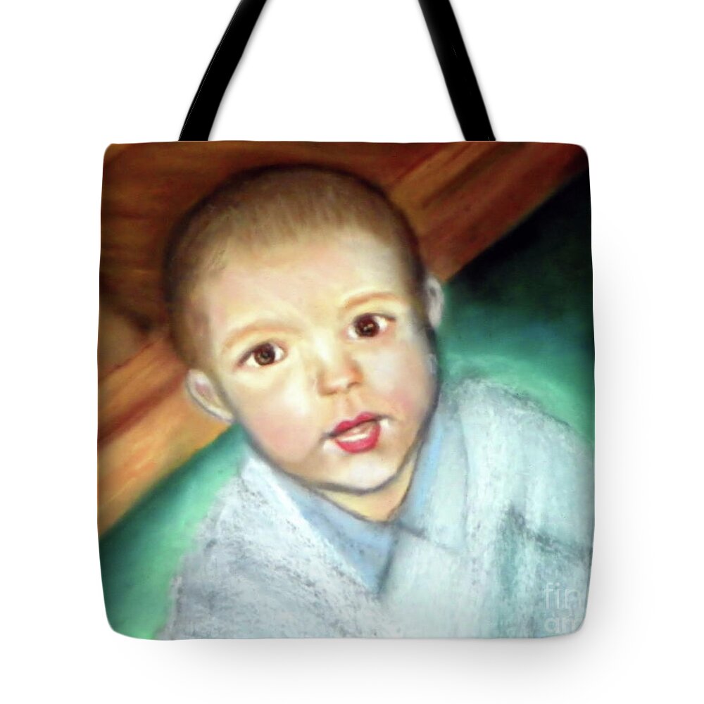  Tote Bag featuring the pastel Cameron by Shirley Moravec