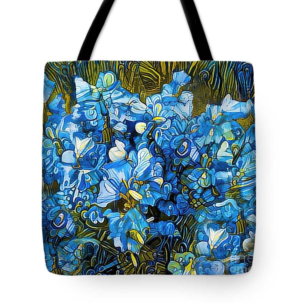 Campanula Tote Bag featuring the photograph Campanulafest by Jack Torcello
