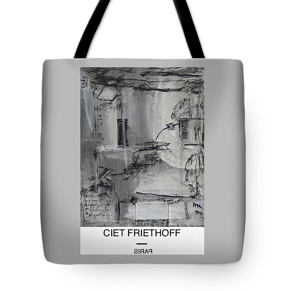 Paper Tote Bag featuring the mixed media Can not find my keys by Ciet Friethoff