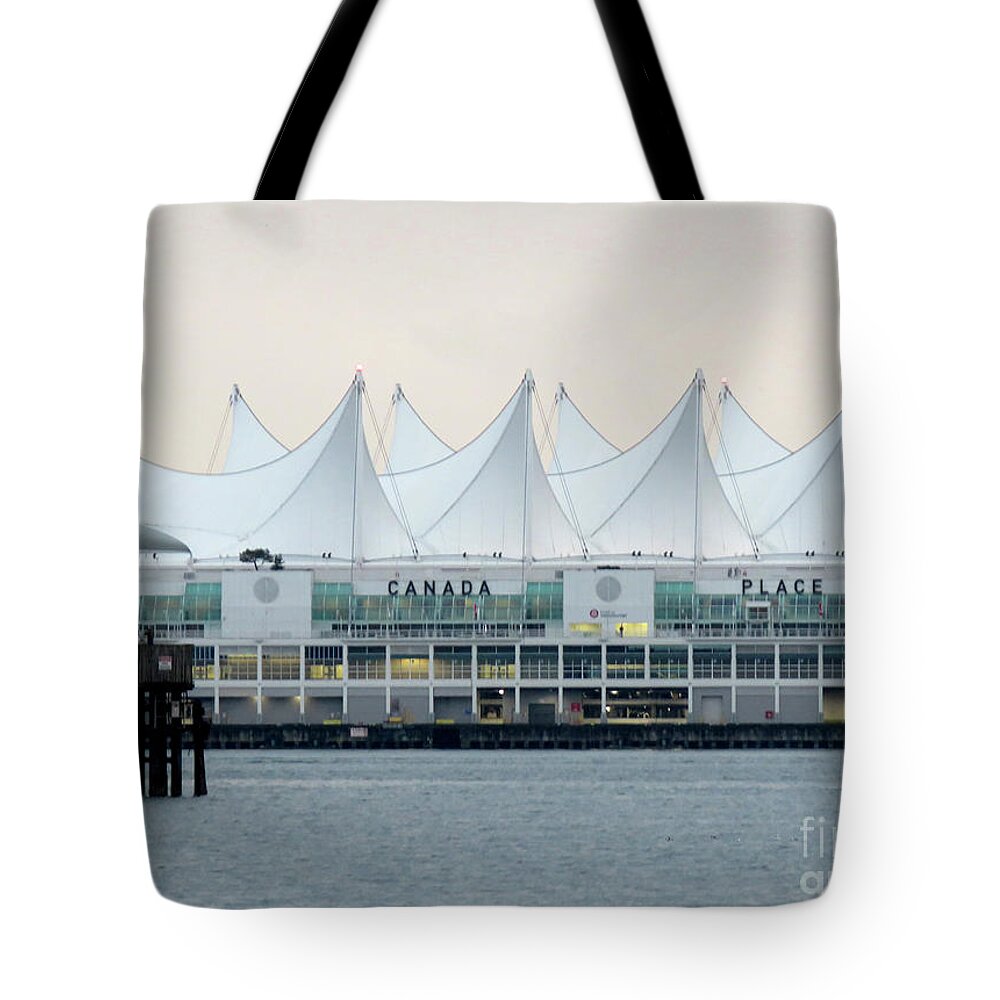 Canada Place Tote Bag featuring the photograph Canada Place by Mary Mikawoz