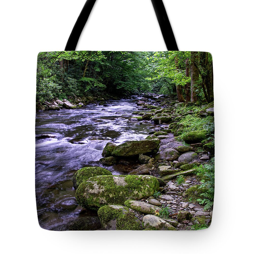 Little River Tote Bag featuring the photograph Canopied River by Phil Perkins