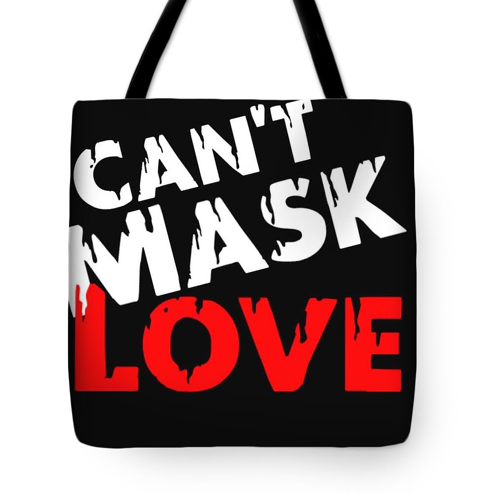  Tote Bag featuring the digital art Can't Mask Love by Tony Camm